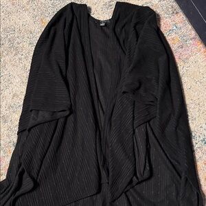 Cejon Large Black Textured Wrap Scarf